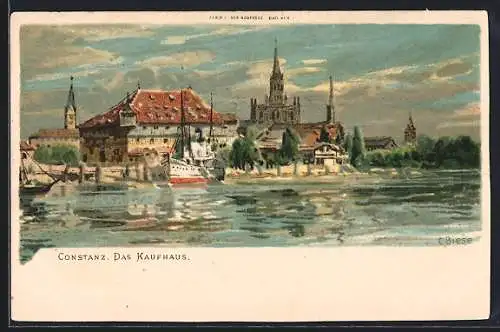 Künstler-AK C.Biese: Konstanz, Das Kaufhaus