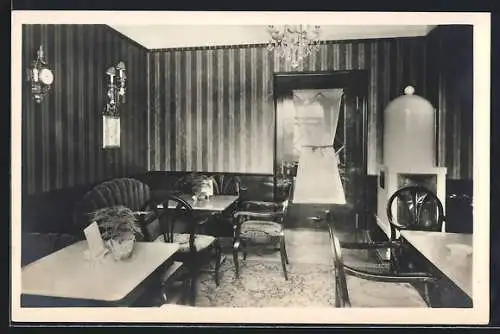 AK Schachen /Bodensee, Café Spengler, Innenansicht