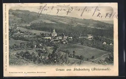 AK Stubenberg /Steiermark, Ortsansicht mit Umgebung
