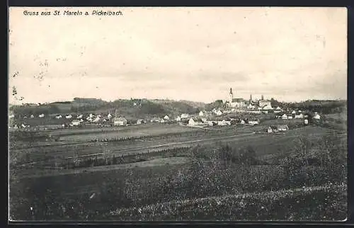 AK St. Marein a. Pickelbach, Ortsansicht aus der Ferne