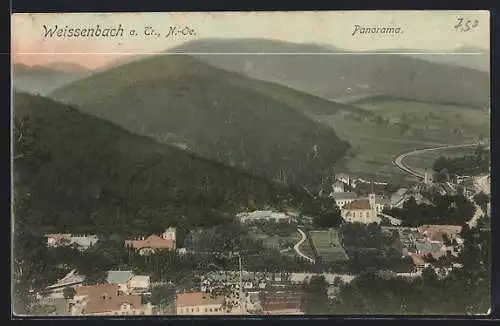 AK Weissenbach a. Tr., Panorama mit Umgebung