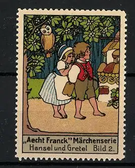 Reklamemarke Aecht Franck Märchenserie: Hänsel und Gretel, Bild 2