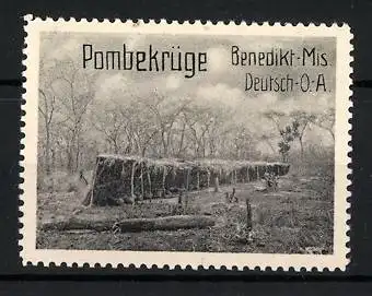 Reklamemarke Deutsch-Ost-Afrika, Benediktiner Mission, Pombekrüge