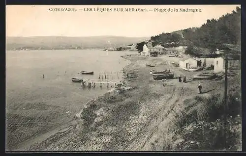 AK Les Leques-sur-Mer. Plage de la Madrague