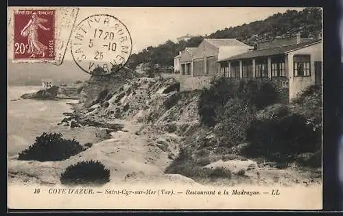 AK Saint-Cyr-sur-Mer, Restaurant à la Madrague