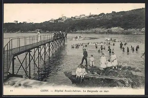 AK Giens, Hopital Renèe-Sabran, La Baignade en mer