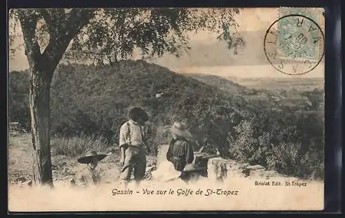 AK Gassin, Vue sur le Golfe de St-Tropez