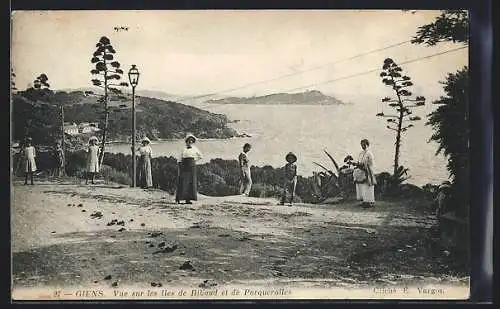 AK Giens, Vue sur les Iles de Ribaud et de Porquerolles