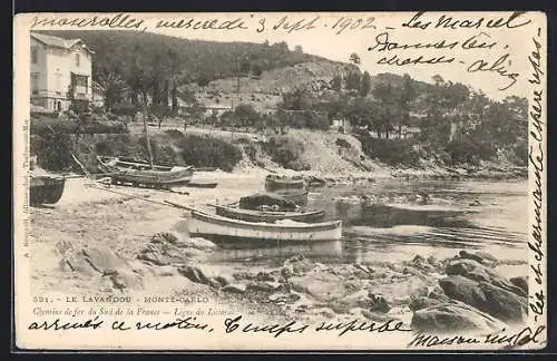 AK Le Lavandou, Monte-Carlo, Chemins de fer du Sud de la France-Ligne du Littoral