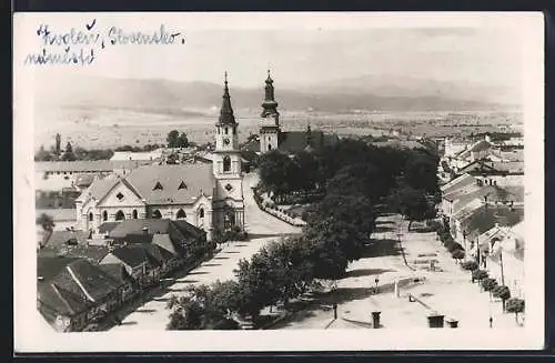 AK Zvolen, Strassenpartie mit Kirche