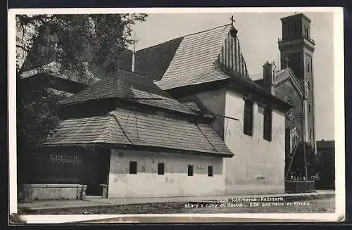 AK Kezmarok / Kezmark, Stary a novy ev. Kostol, alte und neue ev. Kirche