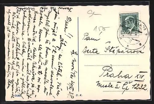 AK Spisskà Novà Ves, Panorama aus der Vogelschau