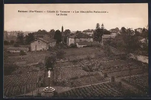 AK Bonnac, Colonie de Vacances-Les Hirondelles Parisiennes-Le Jardin