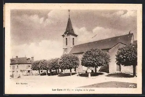 AK Les Cars, L`eglise et la place