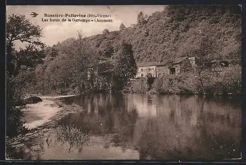 AK Bussière-Poitevine, Les bords de la Gartempe-Chaumont