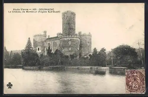 AK Dournazac, Le Chateau de Montbrun (Facade Sud-Ouest)