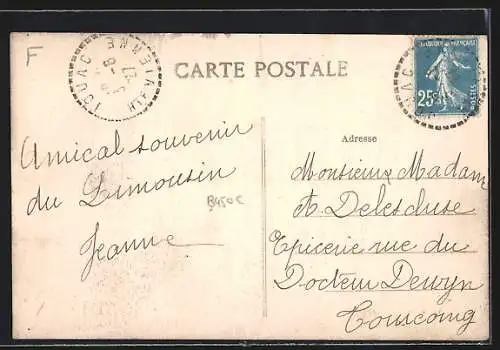 AK Jouac, L`Eglise et la Poste