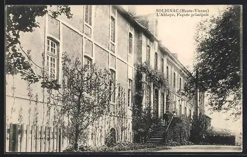 AK Solignac, L`Abbaye, facade principale