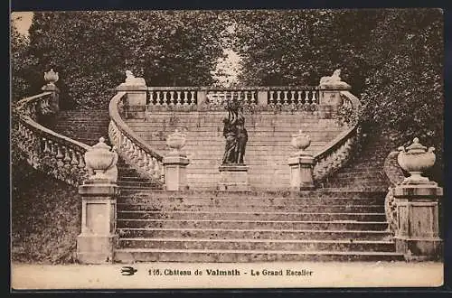 AK Saint-Laurent-les-Églises, Chateau de Valmath-Le Grand Escalier