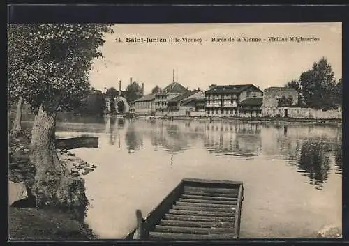 AK Saint-Junien, Bords de la Vienne-Vieilles Mègidderies