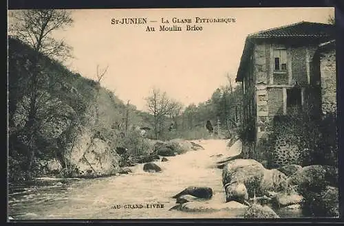 AK St-Junien, La Glane Pittoresque au Moulin Brice