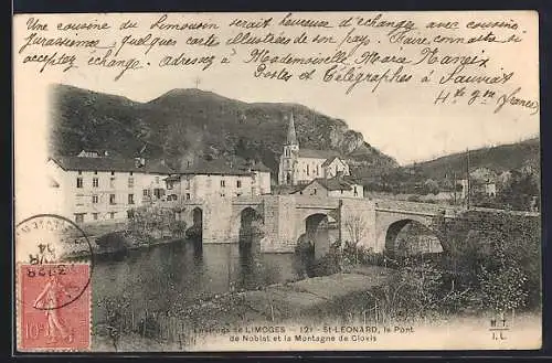 AK Saint-Lèonard, le Pont de Noblat et la Montagne de Clovis