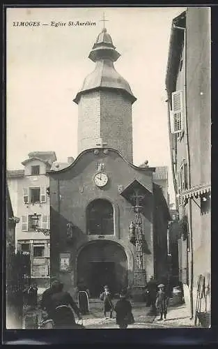 AK Limoges, Eglise St-Aurélien