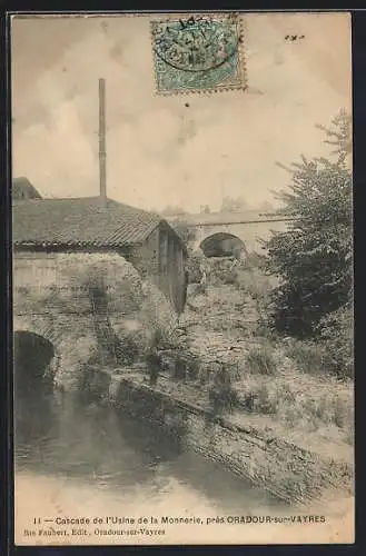 AK Oradour-sur-Vayres, Cascade de l`Usine de la Monnerie