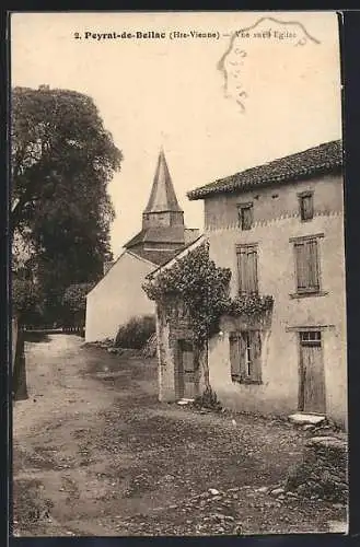 AK Peyrat-de-Bellac, Vue sur L`Eglise