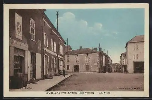 AK Bussière-Poitevine /Hte-Vienne, La Place