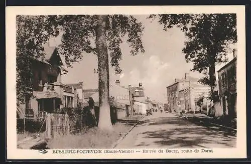 AK Bussiere-Poitevine, Entrée du Bourg