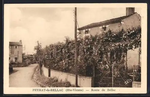 AK Peyrat-de-Bellac, Route de Bellac