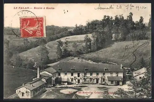 AK Le Palais, Moulin à Kaolin, Mühle