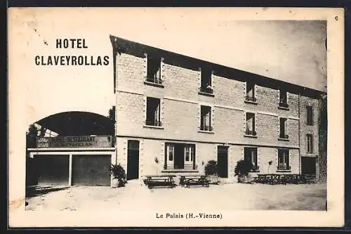 AK Le Palais /H.-Vienne, Hotel Claveyrollas