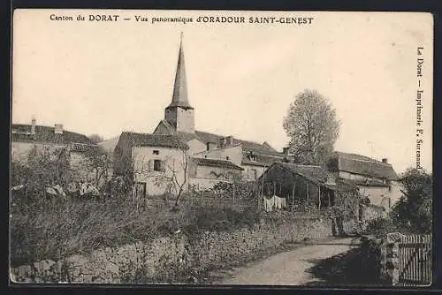 AK Oradour Saint-Genest, Dorat, Vue panoramique