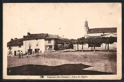 AK Panazol /Hte-Vienne, Place de l`Église