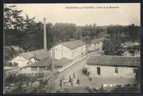 AK Oradour-sur-Vayres, Usine de la Monnerie