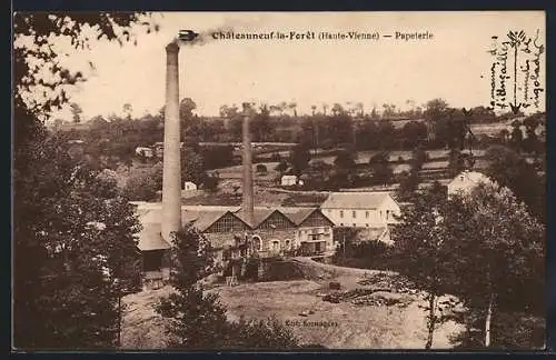 AK Châteauneuf-la-Forêt /Haute-Vienne, Papeterie