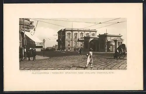 AK Alexandria, Ramleh Station and Italien Consulate