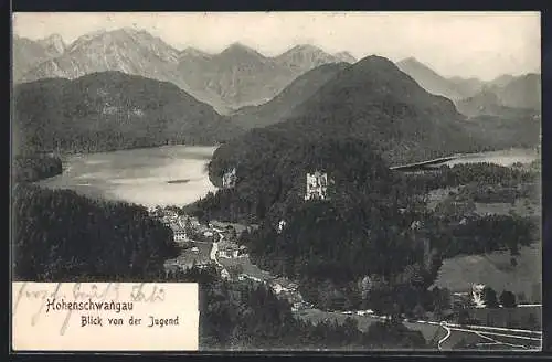 AK Hohenschwangau, Blick von der Jugend
