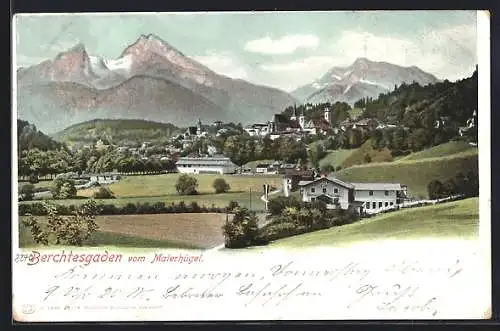 AK Berchtesgaden, Ortsansicht vom Malerhügel