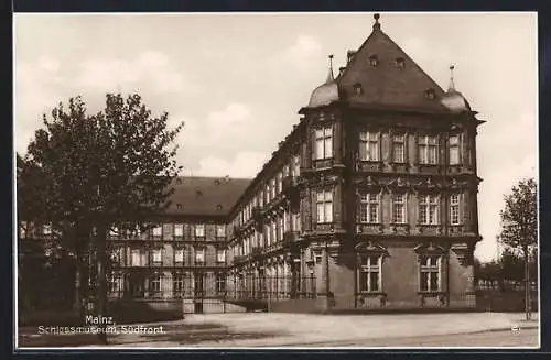 AK Mainz, Die Südfront vom Schlossmuseum