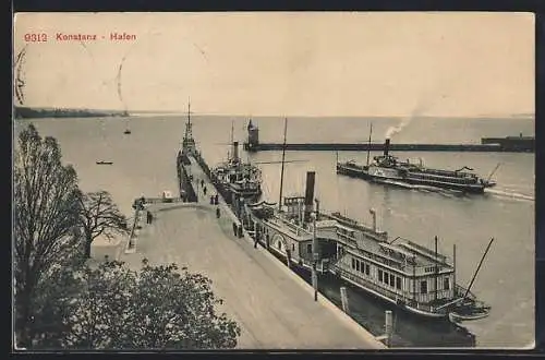 AK Konstanz, Schiffe im Hafen