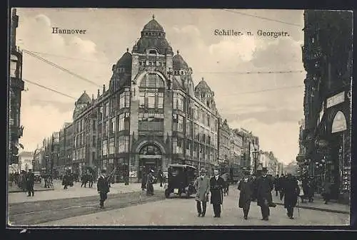 AK Hannover, Schiller- und Georgstrasse