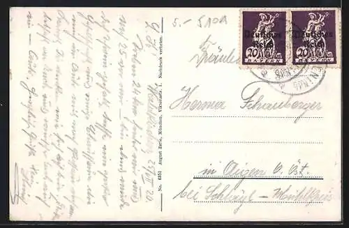 AK Waldkirchen i. Ndb., Ortsansicht aus der Vogelschau