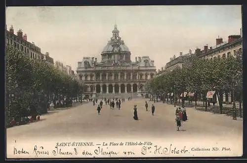 AK Saint-Étienne, La Place de l`Hôtel-de-Ville