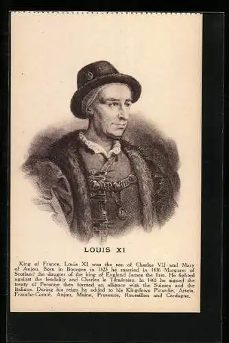 AK König Louis XI von Frankreich