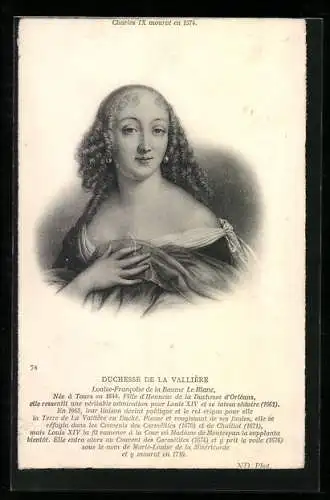 AK Duchesse de la Vallière, 1644-1710