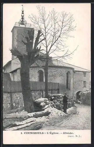 AK Counozouls, L`Église, Abside