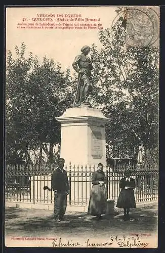 AK Quillan, Statue de Félix Armand, Denkmal